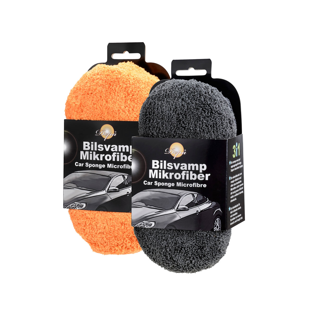 Car wash sponge microfibre